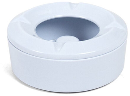 Gerimport Terras asbak - wit - kunststof - 10 cm
