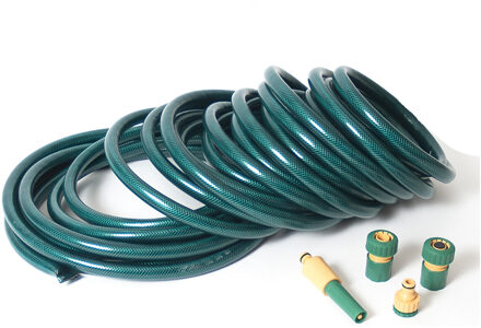 Gerimport Tuinslang set - met koppelingen en verstelbare spuit - 20 meter - tuinbewatering