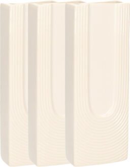 Gerimport Waterverdamper - 3x - warm wit - keramiek - 400 ml - radiatorbak luchtbevochtiger - 7,4 x 18,6 cm