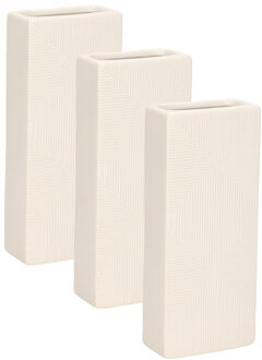 Gerimport Waterverdamper - 6x - ivoor wit - keramiek - 400 ml - radiatorbak luchtbevochtiger - 7,4 x 17,7 cm