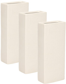 Gerimport Waterverdamper - 6x - wit - keramiek - 400 ml - radiatorbak luchtbevochtiger - 7,4 x 17,7 cm