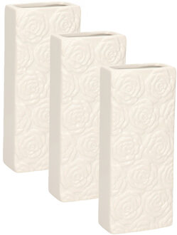 Gerimport Waterverdamper - 6x - wit - keramiek - 400 ml - radiatorbak luchtbevochtiger - 7,4 x 17,7 cm