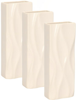 Gerimport Waterverdamper - 6x - wit - keramiek - 400 ml - radiatorbak luchtbevochtiger - 7 x 18,5 cm