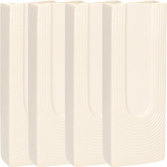 Gerimport Waterverdamper - 8x - warm wit - keramiek - 400 ml - radiatorbak luchtbevochtiger - 7,4 x 18,6 cm