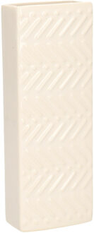 Gerimport Waterverdamper - creme wit - keramiek - 400 ml - radiatorbak luchtbevochtiger - 7,4 x 18,6 cm