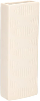 Gerimport Waterverdamper - creme wit - keramiek - 400 ml - radiatorbak luchtbevochtiger - 7 x 18,5 cm