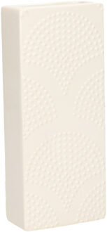 Gerimport Waterverdamper - ivoor wit - keramiek - 400 ml - radiatorbak luchtbevochtiger - 7,4 x 17,7 cm