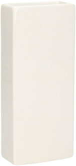 Gerimport Waterverdamper - wit - keramiek - 400ml - radiatorbak luchtbevochtiger - 7,4x17,7 cm