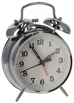 Gerimport Wekker - retro klassieke - metaal met bellen - 16 cm - Vintage wekkers