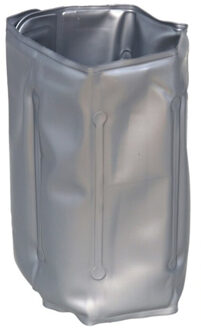 Gerimport Wijnfles koeler/wijnkoeler zilver - zomer accessoires - koelelement - klittenband