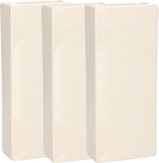 Gerimport Witte luchtbevochtigers/waterverdampers 3x stuks aardewerk