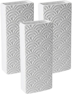 Gerimport Witte luchtbevochtigers/waterverdampers 5x stuks van aardewerk
