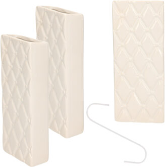 Gerimport Witte luchtbevochtigers/waterverdampers 5x stuks van aardewerk