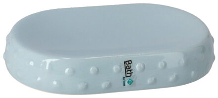 Gerimport Zeephouder/zeepbakje blauw keramiek 15 cm - Badkameraccessoireset