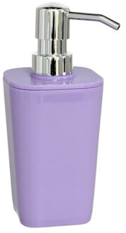 Gerimport Zeeppompje/dispenser kunststof paars 7.5 x 17 cm