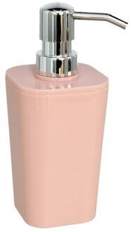 Gerimport Zeeppompje/dispenser kunststof zalmroze 7,5 x 17 cm - Zeeppompjes