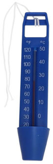 Gerimport Zwembad thermometer blauw 16 cm
