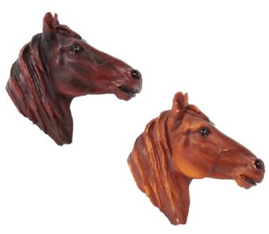 Gerkimex Magneet paardenhoofd 6,5x4,5cm bruin
