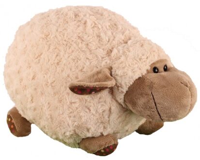 Gerkimex Pluche liggend knuffel schaap - 35 cm - Schapen - Boerderij dieren Wit