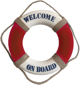 Gerkimex Reddingsboei - Welcome on board - 25cm - kunststof - maritiem