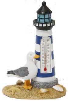 Gerkimex Thermometer vuurtoren met meeuw