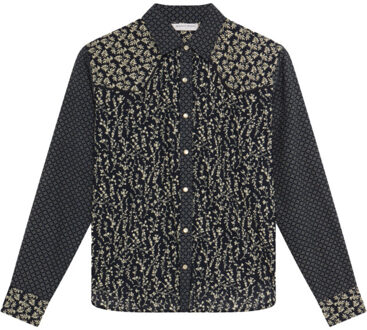 Gertrudis blouse black sheep Zwart - M