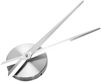 Geruisloze Wandklok Stille Beweging Kit Klok Mechanisme Onderdelen Met Klok Handen Wandklok Diy Reparatie Onderdelen-Zilver