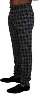 Geruit Broek Pan74049 Grijs - EU 46