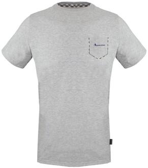 geruit grijs T-shirt met zakafwerking