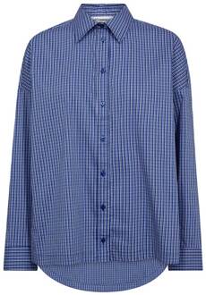 Geruite blouse Aniza  blauw - XS,S,M,L,XL,