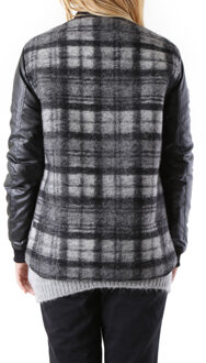 Geruite Bomberjack - maat Zwart