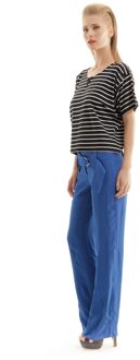 Geruite broek met riem - maat Hemelsblauw