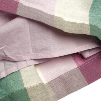 Geruite linnen jurk met bandjes voor meisjes 801379 Veelkleurig