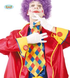 Geruite Stropdas Clown Multikleur - Print