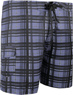 Geruite Zwembroek voor Heren Grijs