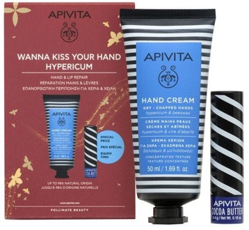 Geschenkset Apivita Wanna Kiss Your Hand Hypercium Gift Set 50 ml + 4 g
