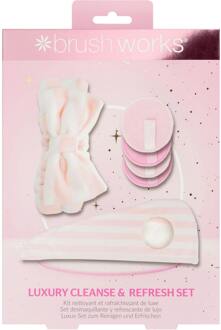 Geschenkset brushworks Luxury Cleanse & Refresh Set 3 st