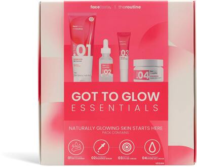 Geschenkset Face Facts The Routine Got To Glow 150 ml + 30 ml + 15 ml + 50 ml