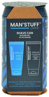 Geschenkset Man'Stuff Tin Can Shave Duo Gift Set 2 st