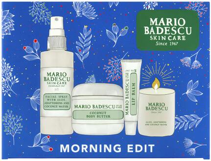 Geschenkset Mario Badescu Coconut Morning Kit 10 g + 56 g + 118 ml + 113 g