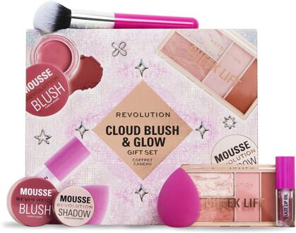 Geschenkset Revolution Cloud Blush And Glow Highlight Gift Set 6 st