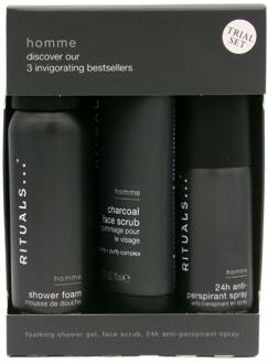 Geschenkset Rituals Rituals Cosmetics Homme Men's Care Trial Set 70 ml + 50 ml + 50 ml