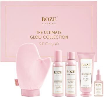 Geschenkset Roze Avenue Glow Collection Tanning Box 30 ml + 150 ml + 2 x 200 ml + 1 st