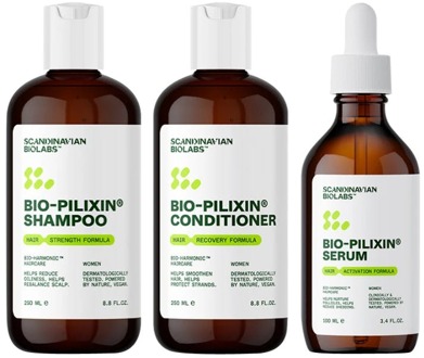 Geschenkset Scandinavian Biolabs Hair Routine Women 2 x 250 ml + 100 ml