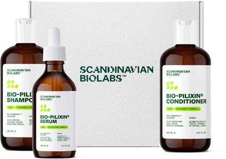 Geschenkset Scandinavian Biolabs Hair Routine Women 250 ml + 250 ml + 100 ml
