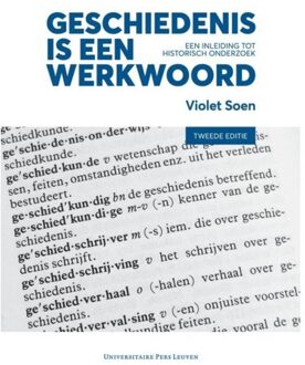 Geschiedenis is een werkwoord