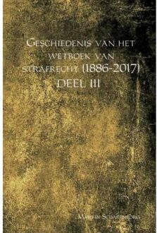 Geschiedenis van het wetboek van strafrecht (1886-2017) / Deel III - Boek Martin Scharenborg (946254669X)
