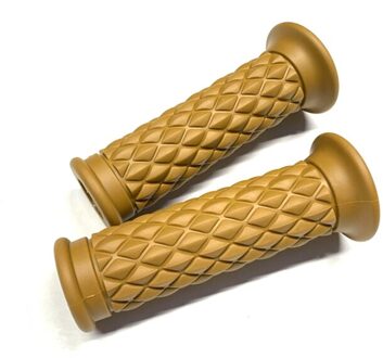 Geschikt Voor Motorfiets Modificatie Retro Handvat Rubber Grip Cover Xinyuan 400 SR400 Grip CG125 Handvat Rubber khaki 1 paar