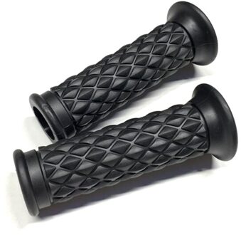 Geschikt Voor Motorfiets Modificatie Retro Handvat Rubber Grip Cover Xinyuan 400 SR400 Grip CG125 Handvat Rubber zwart 1 paar