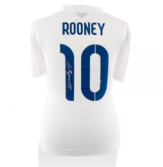 Gesigneerd Wayne Rooney Engeland Shirt Thuis 2014-2015